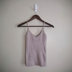 🌿 American Eagle Outfitters Size Medium Ribbed Pink Cami Top